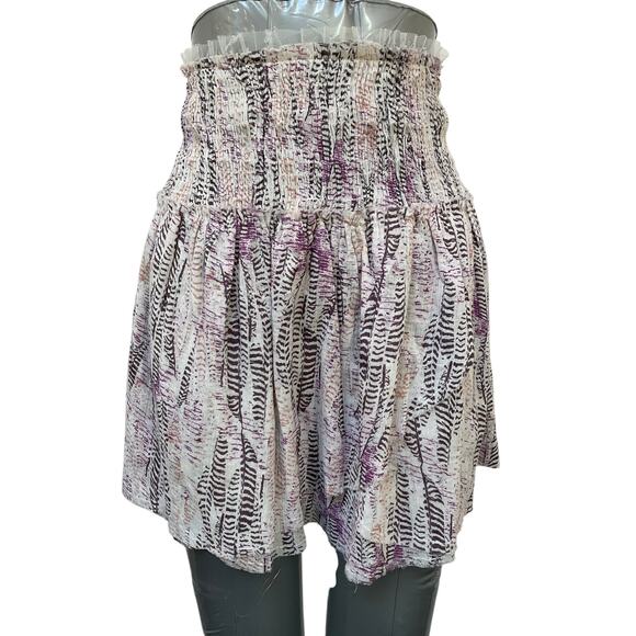 Zadig & Voltaire Feather Print Skirt Size Medium - Picture 1 of 3